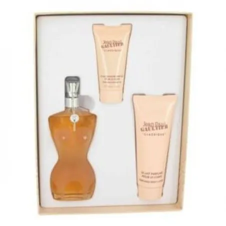 JEAN PAUL GAULTIER 90 ml Coffret Pour Femmes: 100 ml EDT SP + 75 ml B/L + 30 ml S/G - JEAN PAUL GAULTIER