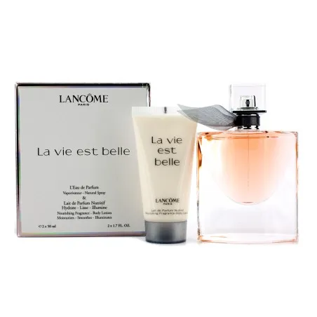 LANCOME LA VIE EST BELLE 60 ml PIECES SET: 50 ml EAU DE PARFUM + 50 ml BODY LOTION - LANCOME