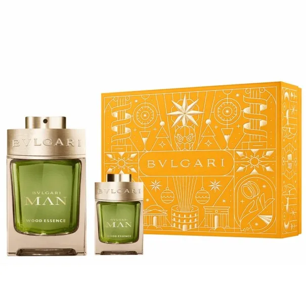 BVLGARI MAN WOOD ESSENCE 60 ml PCS SET: 100 ml EAU DE PARFUM SPRAY + 15 ml EAU DE PARFUM SPRAY - BVLGARI