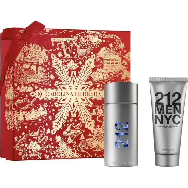 CAROLINA HERRERA 6250 ml 60 ml PCS SET FOR MEN: 100 ml EAU DE TOILETTE SPRAY + 100 ml AFTER SHAVE GEL - CAROLINA HERRERA