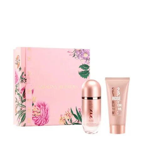 CAROLINA HERRERA 6250 ml VIP ROSE 60 ml PCS SET FOR WOMEN: 80 ml EAU DE PARFUM SPRAY + 100 ml BODY LOTION. - CAROLINA HERRERA