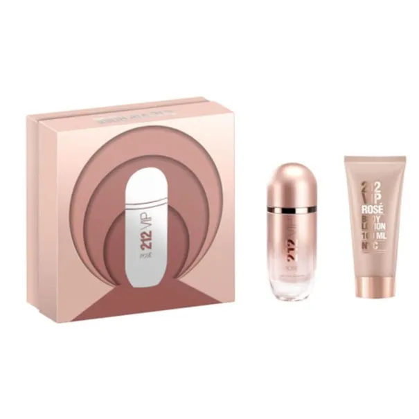 CAROLINA HERRERA 6250 ml VIP ROSÉ 60 ml PCS SET FOR WOMEN: 80 ml EAU DE PARFUM SPRAY + 100 ml BODY LOTION.. - CAROLINA HERRERA