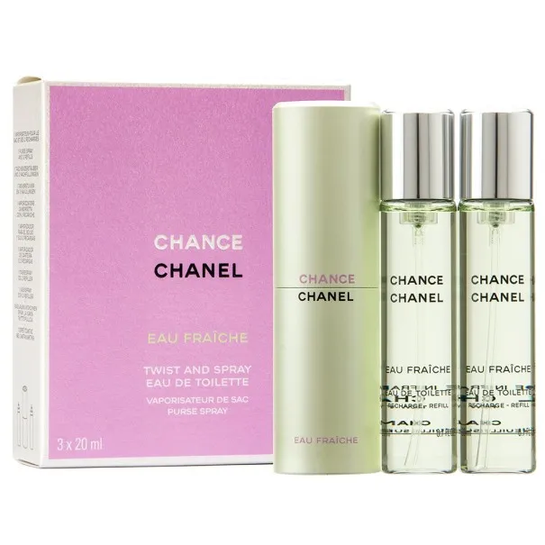 CHANEL CHANCE EAU FRAICHE 90 ml X 20 ml EAU DE TOILETTE REFILL SET FOR WOMEN - CHANEL
