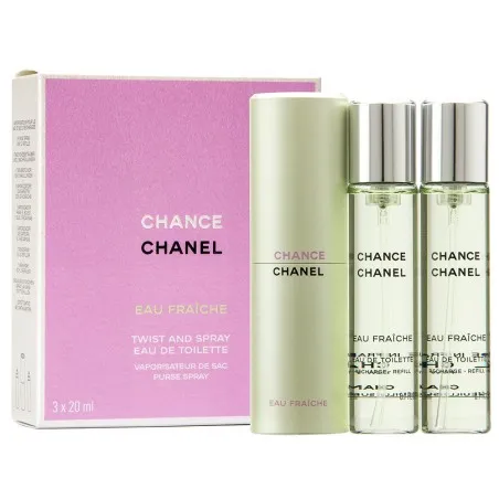 CHANEL CHANCE EAU FRAICHE 90 ml X 20 ml EAU DE TOILETTE REFILL SET FOR WOMEN - CHANEL