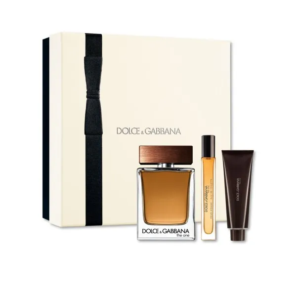 DOLCE & GABBANA THE ONE 90 ml PCS SET FOR MEN: 100 ml EAU DE TOILETTE SPRAY + 50 ml DOUCHE GEL + 10 ml EAU DE TOILETTE SPRAY - D