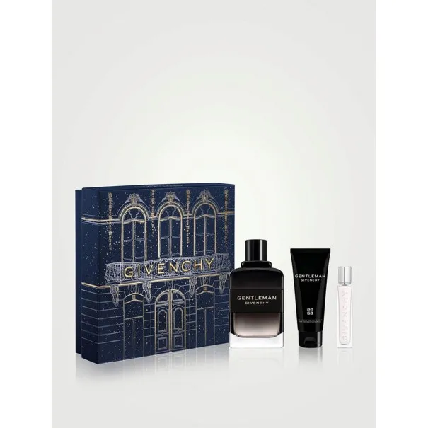 GIVENCHY GENTLEMAN BOISEE 90 ml PCS SET: 100 ml EAU DE PARFUM SPRAY + 10 ml EAU DE PARFUM SPRAY + 75 ml HAIR AND BODY DOUCHE GEL
