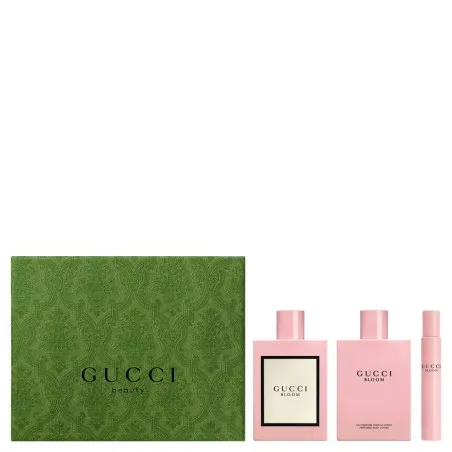 GUCCI BLOOM 90 ml PCS SET: 100 ml EAU DE PARFUM SPRAY + 5 ml EAU DE PARFUM ROLLERBALL + 100 ml BODY LOTION - Gucci