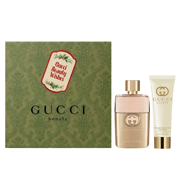 GUCCI GUILTY 60 ml PCS SET FOR WOMEN: 45 ml EAU DE PARFUM SPRAY + 45 ml BODY LOTION - Gucci