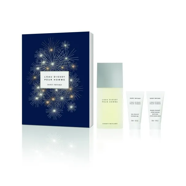 ISSEY MIYAKE 90 ml PCS SET FOR MEN: 75 ml EDT SP + 50 ml DOUCHE GEL + 50 ml AFTER SHAVE BALM - ISSEY MIYAKE