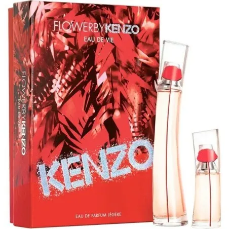 KENZO FLOWER EAU DE VIE 60 ml PCS SET FOR WOMEN: 50 ml EAU DE PARFUM LEGERE SPRAY + 15 ml EAU DE PARFUM LEGERE - kenzo