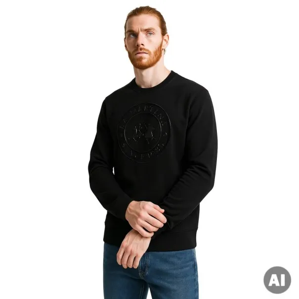 Pulls & Capuches Homme LA MARTINA LMH222MSS12BK - LA MARTINA