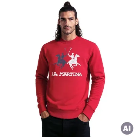 Sweatshirt Homme LA MARTINA LMH224MSS007RD - LA MARTINA