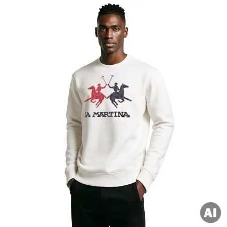 Sweatshirt Homme LA MARTINA LMH224MSS007WH - LA MARTINA