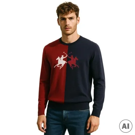 Pull Homme LA MARTINA LMH222MSW06NV - LA MARTINA