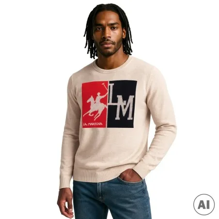 Pull Homme LA MARTINA LMH223MSW006GY - LA MARTINA