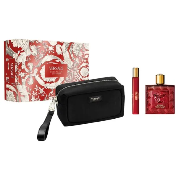COFFRET VERSACE EROS FLAME EDP 100ML+MN+TROUSSE FDM26 - VERSACE