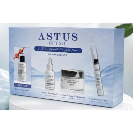 COFFRET ASTUS CREME JOUR ET NUIT+SERUM+CONTOUR YEUX+LAIT DEMAQ FDM26 - ASTUS
