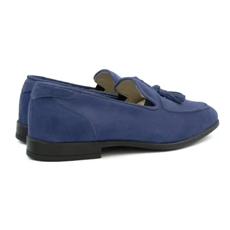 Mocassin Homme MAKEBA  8720 DAIM BLEU - MAKEBA