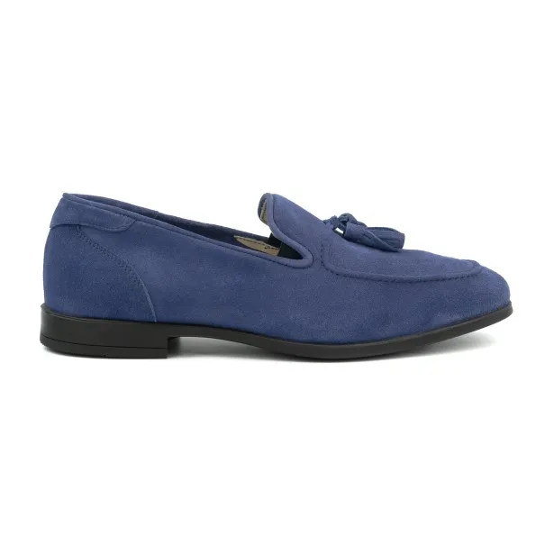 Mocassin Homme MAKEBA  8720 DAIM BLEU - MAKEBA