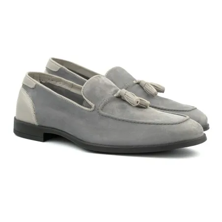 Chaussures classiques Homme MAKEBA  8720 NUBUCK GRIS - MAKEBA