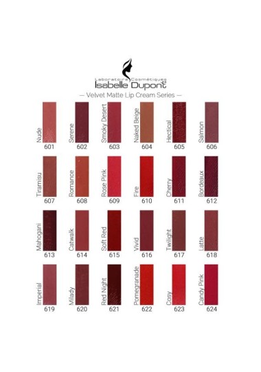 Rouge à Lèvres LESABELLE DUPONT VELVET MATTE LIP CREAM - 19