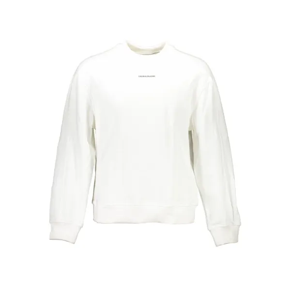 CALVIN KLEIN SWEAT SANS ZIP HOMME BLANC - CALVIN KLEIN