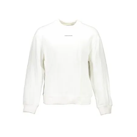 CALVIN KLEIN SWEAT SANS ZIP HOMME BLANC - CALVIN KLEIN