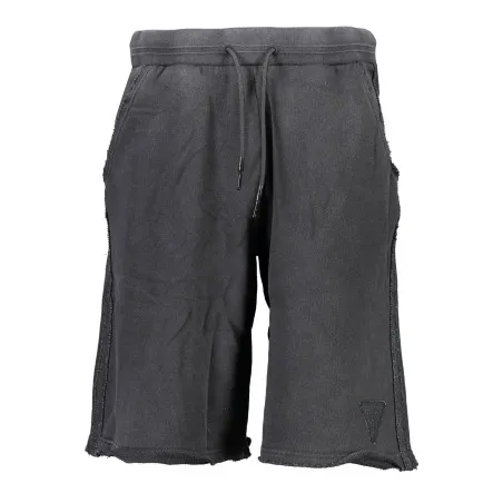 GUESS JEANS PANTALON BERMUDA HOMME NOIR - GUESS JEANS