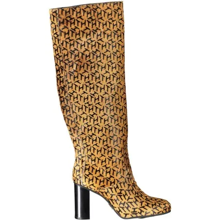 CHAUSSURES BOTTES BEIGE TOMMY HILFIGER POUR FEMMES - TOMMY HILFIGER