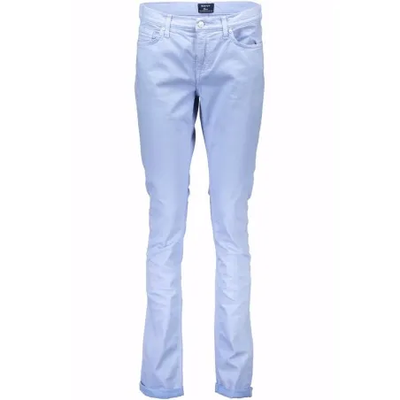 PANTALON FEMME GANT BLEU CLAIR - GANT