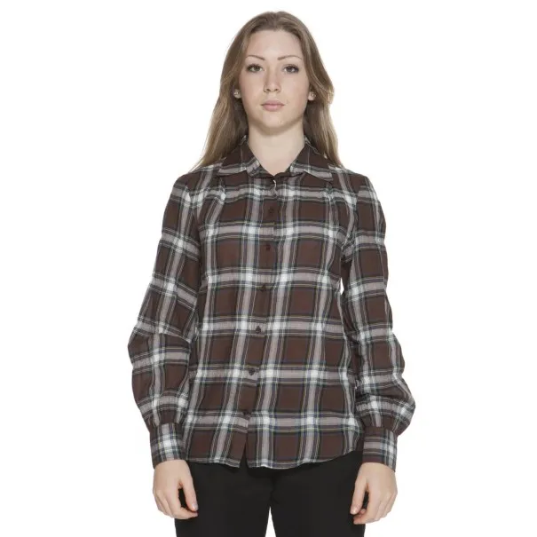 CHEMISE MANCHES LONGUES GANT FEMME MARRON - GANT