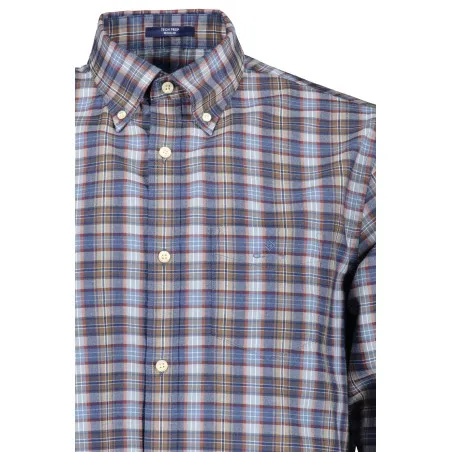 CHEMISE HOMME GANT BLEUE À MANCHES LONGUES - GANT