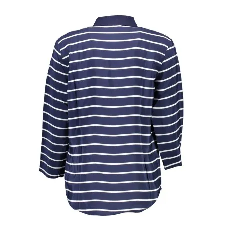 POLO FEMME GANT BLEU MANCHES 3/4 - GANT