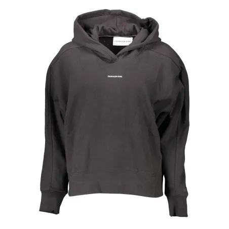 CALVIN KLEIN SWEAT SANS ZIP FEMME NOIR - CALVIN KLEIN