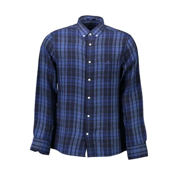 CHEMISE HOMME GANT BLEUE À MANCHES LONGUES - GANT