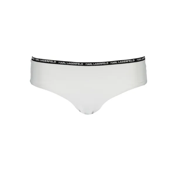 KARL LAGERFELD MAILLOT DE BAIN PARTIE SOUS FEMME BLANCHE - KARL LAGERFELD BEACHWEAR