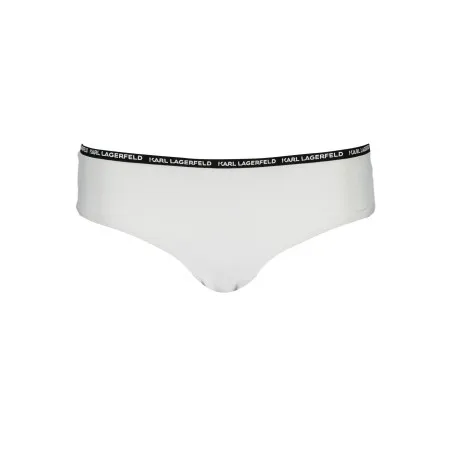 KARL LAGERFELD MAILLOT DE BAIN PARTIE SOUS FEMME BLANCHE - KARL LAGERFELD BEACHWEAR