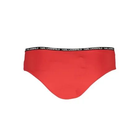 KARL LAGERFELD PARTIE COSTUME DESSOUS FEMME ROUGE - KARL LAGERFELD BEACHWEAR