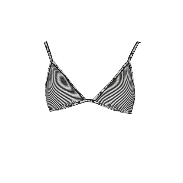 KARL LAGERFELD MAILLOT DE BAIN PIÈCES AU-DESSUS FEMME NOIR - KARL LAGERFELD BEACHWEAR