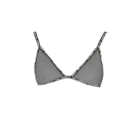 KARL LAGERFELD MAILLOT DE BAIN PIÈCES AU-DESSUS FEMME NOIR - KARL LAGERFELD BEACHWEAR