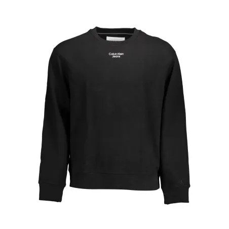 CALVIN KLEIN SWEAT SANS ZIP HOMME NOIR - CALVIN KLEIN