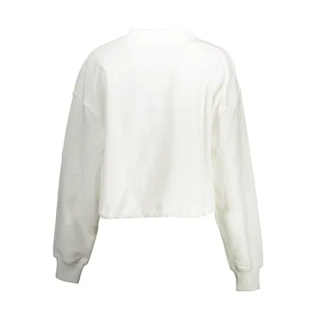 CALVIN KLEIN SWEAT SANS ZIP FEMME BLANC - CALVIN KLEIN