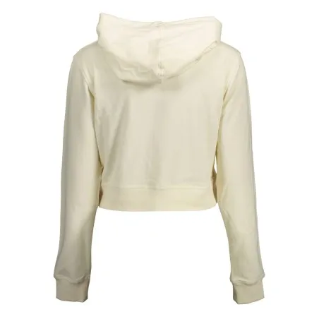 CALVIN KLEIN SWEAT SANS ZIP FEMME BLANC - CALVIN KLEIN
