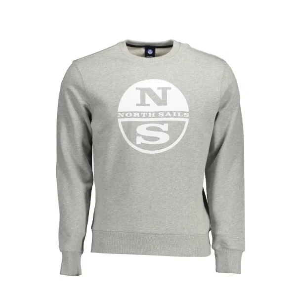 NORTH SAILS SWEAT SANS ZIP HOMME GRIS - NORTH SAILS