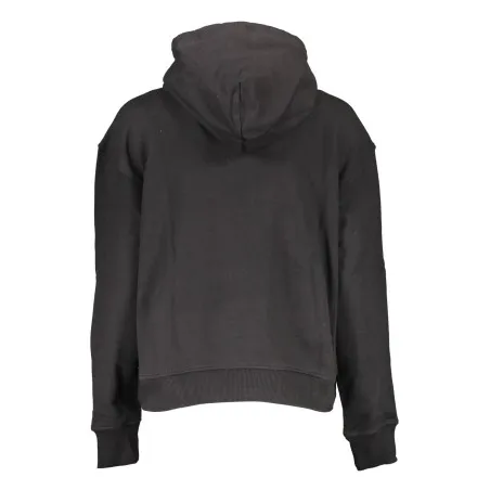 CALVIN KLEIN SWEAT SANS ZIP FEMME NOIR - CALVIN KLEIN