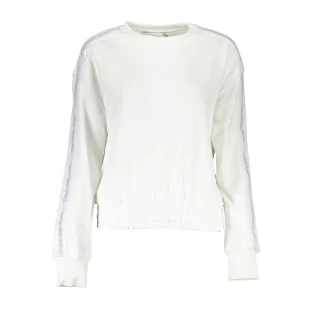 CALVIN KLEIN SWEAT SANS ZIP FEMME BLANC - CALVIN KLEIN