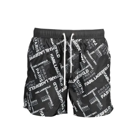 MAILLOT DE BAIN KARL LAGERFELD BEACHWEAR PARTS UNDER HOMME NOIR - KARL LAGERFELD BEACHWEAR