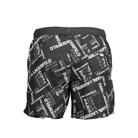 MAILLOT DE BAIN KARL LAGERFELD BEACHWEAR PARTS UNDER HOMME NOIR - KARL LAGERFELD BEACHWEAR