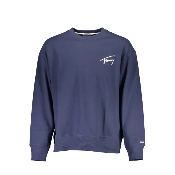 TOMMY HILFIGER SWEAT SANS ZIP HOMME BLEU - TOMMY HILFIGER