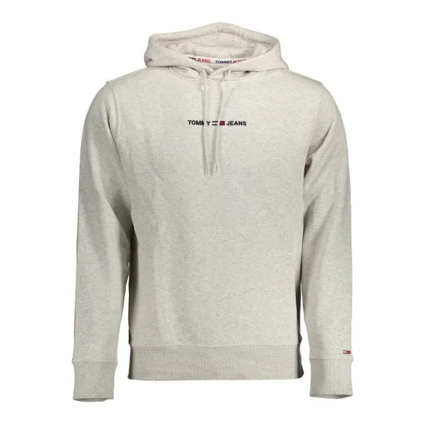 TOMMY HILFIGER SWEAT SANS ZIP HOMME GRIS - TOMMY HILFIGER